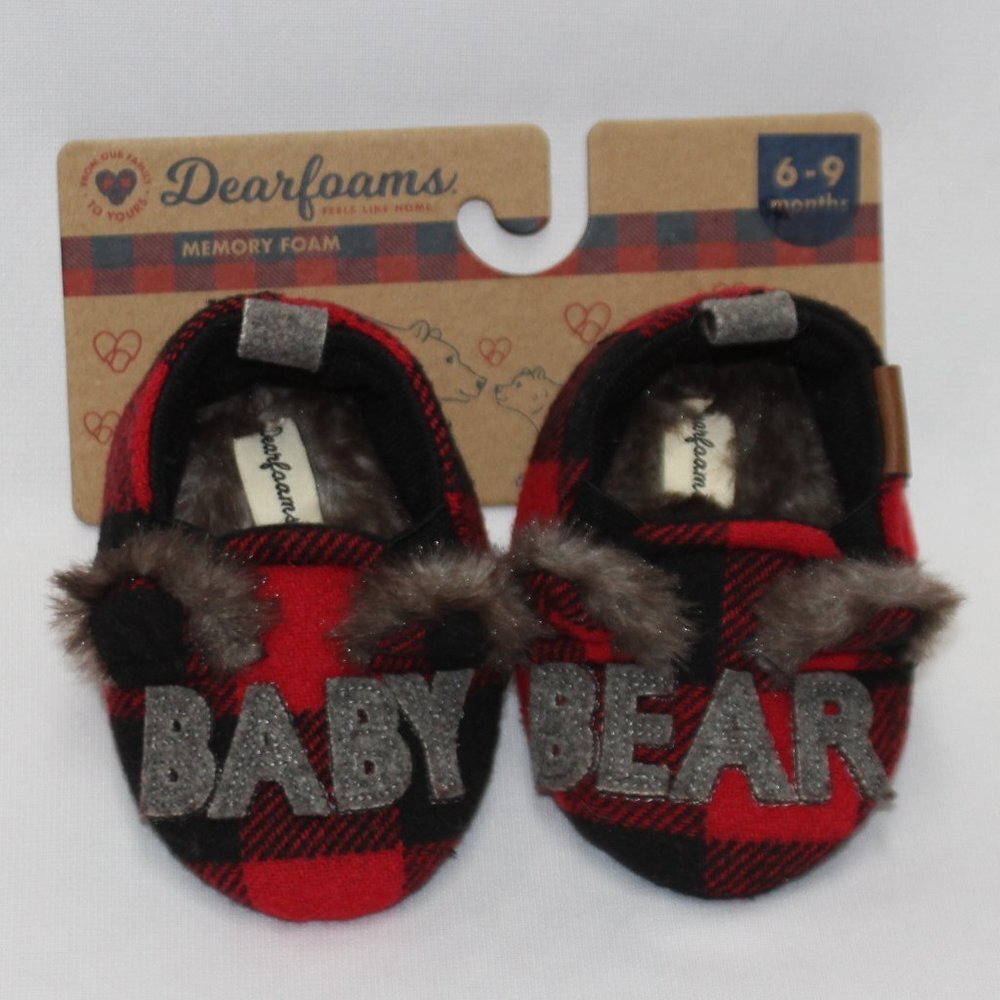 Baby Bear Dearfoams 6-9 Month Slippers